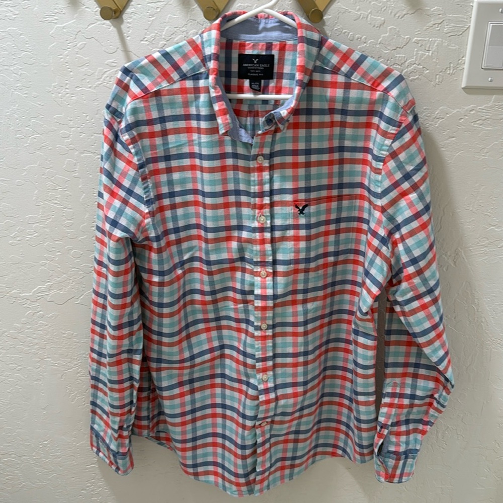 American Eagle Long Sleeve Button Up (XL)